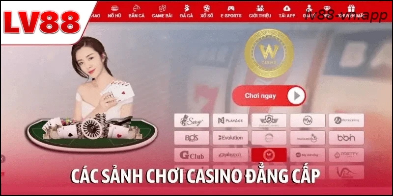 Các sảnh chơi casino đẳng cấp