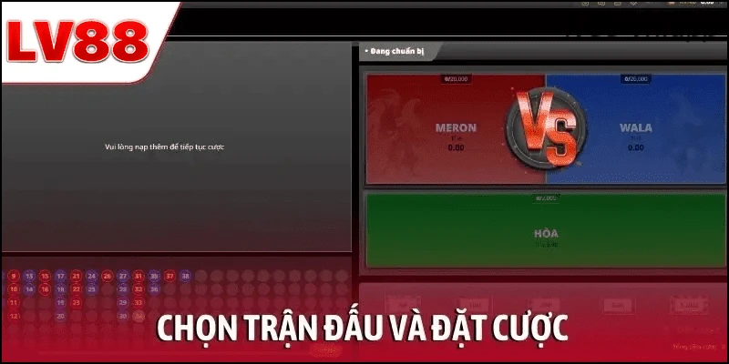 Hướng dẫn chọn trận đấu đá gà và đặt cược tại LV88