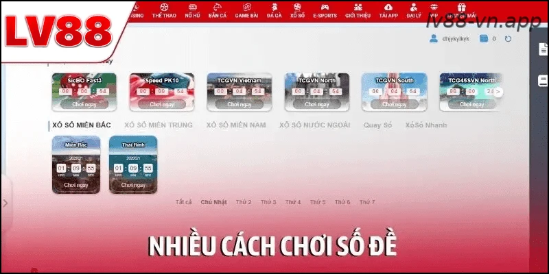 Nhiều cách chơi số đề