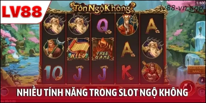 Nhiều tính năng hấp dẫn trong slot Ngộ Không