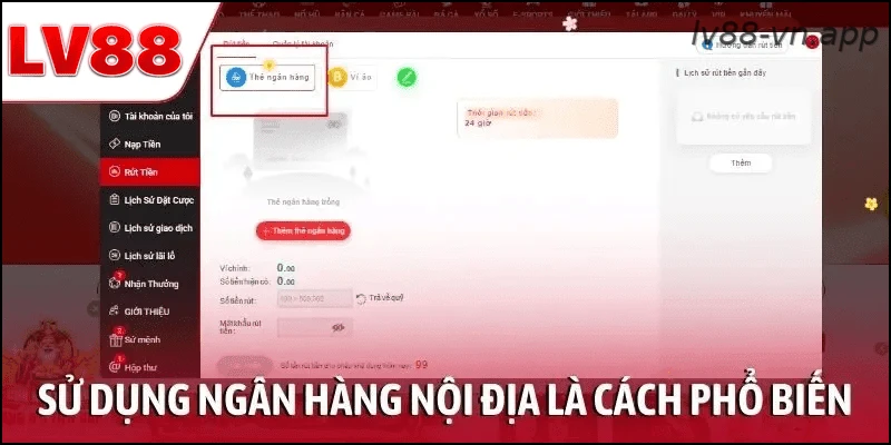 Sử dụng ngân hàng nội địa là cách phổ biến